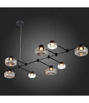 SL6005.403.08 Светильник подвесной ST-Luce Черный/Дымчатый, Прозрачный LED 8*3W 3000K Vallo-foto6