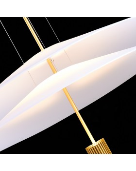 SL6101.203.01 Люстра подвесная ST-Luce Золотистый/Белый LED 1*10W 3000K Isola-foto6