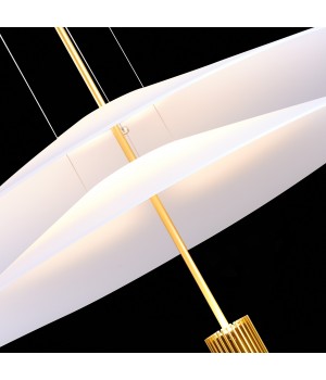 SL6101.203.01 Люстра подвесная ST-Luce Золотистый/Белый LED 1*10W 3000K Isola-foto6