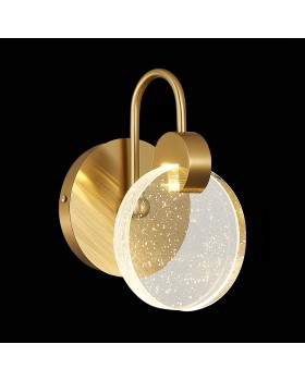 SL6104.201.01 Бра ST-Luce Золотистый/Прозрачный,С пузырьками воздуха LED 1*3W 3000K Montecelio-foto3