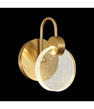SL6104.201.01 Бра ST-Luce Золотистый/Прозрачный,С пузырьками воздуха LED 1*3W 3000K Montecelio-foto3