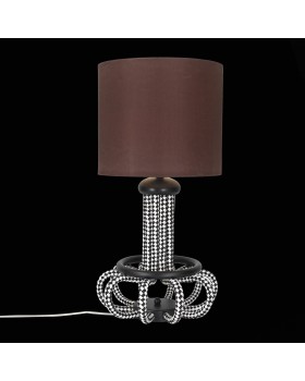 SL811.704.01 Прикроватная лампа ST-Luce Белый, Черный/Коричневый E27 1*60W ADAGIO-foto4