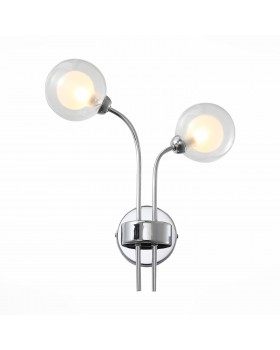 SL431.101.02 Бра ST-Luce Хром/Прозрачный, Белый G9 2*5W DUALITA-foto2