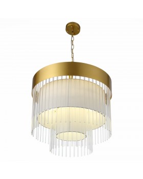 SL1352.203.09 Люстра подвесная ST-Luce Золотистый/Белый, Прозрачный E14 9*40W Aversa-foto3