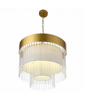 SL1352.203.09 Люстра подвесная ST-Luce Золотистый/Белый, Прозрачный E14 9*40W Aversa-foto3