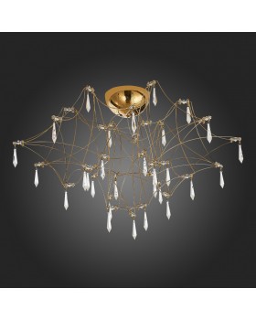 SL797.202.78 Люстра потолочная ST-Luce Золотистый, Шампань LED 78*0,45W 3000K GRAVETTA-foto6