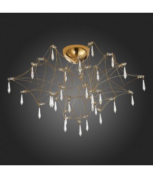 SL797.202.78 Люстра потолочная ST-Luce Золотистый, Шампань LED 78*0,45W 3000K GRAVETTA-foto6