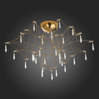 SL797.202.78 Люстра потолочная ST-Luce Золотистый, Шампань LED 78*0,45W 3000K GRAVETTA-foto6