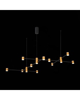 SL1596.423.22 Светильник подвесной ST-Luce Золотистый, Черный/Белый LED 22*3W 3000K ANICHITA-foto9