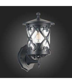 SL085.401.01 Светильник уличный настенный ST-Luce Черный/Черный, Прозрачный E27 1*60W LORNE-foto8