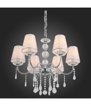 SL176.103.06 Люстра подвесная ST-Luce Хром, Прозрачный/Белый, Хром E14 6*40W AUMENTATO-foto8