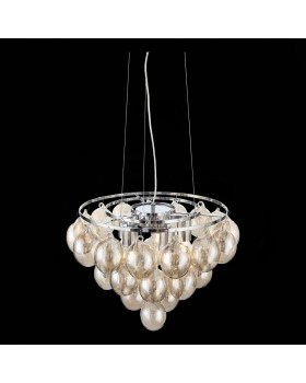 SL432.203.05 Светильник подвесной ST-Luce Хром/Коньячный E27 5*60W SOSPIRO-foto7