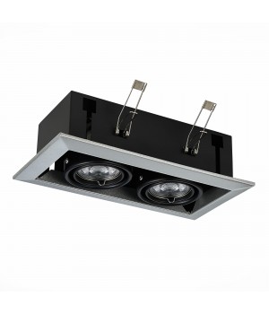 ST250.148.02 Св-к встр. Черный GU10 2*50W L245xW126xH70 220V Без ламп HEMI-foto2