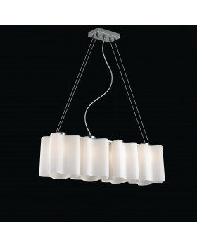 SL116.503.04 Люстра подвесная ST-Luce Серебристый/Белый E27 4*60W ONDE-foto2