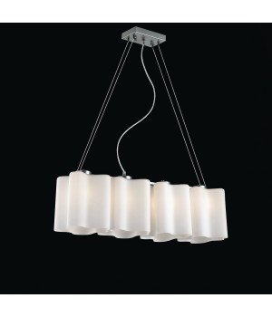 SL116.503.04 Люстра подвесная ST-Luce Серебристый/Белый E27 4*60W ONDE-foto2