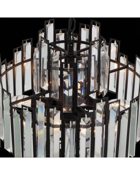 SL665.443.06 Люстра подвесная ST-Luce Черный/Черный, Прозрачный E14 6*40W CHIAREZZA-foto4