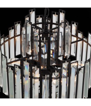 SL665.443.06 Люстра подвесная ST-Luce Черный/Черный, Прозрачный E14 6*40W CHIAREZZA-foto4