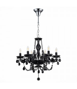 SL642.403.06 Люстра подвесная ST-Luce Черный, Хром/Черный E14 6*40W ODILIA-foto2