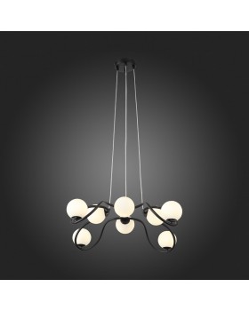 SL1502.403.08 Светильник подвесной ST-Luce Черный/Белый G9 8*5W LEGATEZZA-foto6