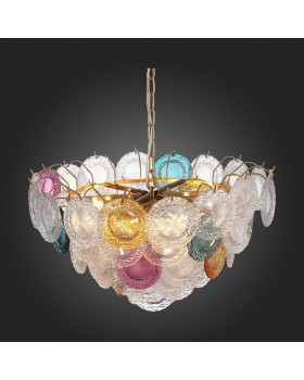 SL420.203.18 Люстра подвесная ST-Luce Золотистый/Разноцветный E14 18*40W CONELI-foto3