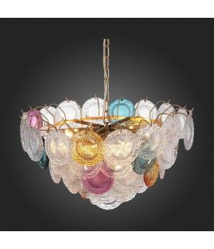 SL420.203.18 Люстра подвесная ST-Luce Золотистый/Разноцветный E14 18*40W CONELI-foto3