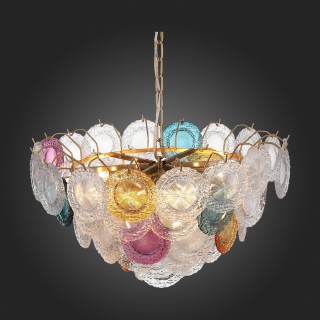 SL420.203.18 Люстра подвесная ST-Luce Золотистый/Разноцветный E14 18*40W CONELI-foto3