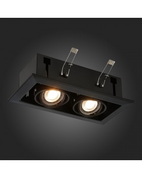 ST250.448.02 Св-к встр. Черный GU10 2*50W L245xW126xH70 220V Без ламп HEMI-foto7