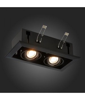 ST250.448.02 Св-к встр. Черный GU10 2*50W L245xW126xH70 220V Без ламп HEMI-foto7