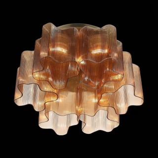 SL117.302.06 Люстра потолочная ST-Luce Бронзовый/Янтарный E27 6*60W ONDE-foto4