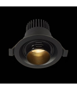 ST701.438.07 Св-к встр. Zoom Черный LED 1*7W 3000K 560Lm Ra 15°-60° IP20 D90xH65 170-240V ST701-foto5