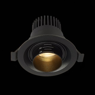 ST701.438.07 Св-к встр. Zoom Черный LED 1*7W 3000K 560Lm Ra 15°-60° IP20 D90xH65 170-240V ST701-foto5