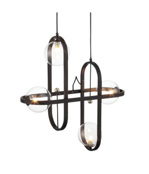 SL1201.403.04 Светильник подвесной ST-Luce Черный/Прозрачный G9 4*5W CIRCONO-foto10