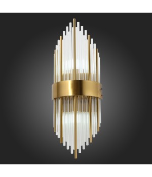 SL1158.301.02 Светильник настенный ST-Luce Латунь/Латунь, Прозрачный E14 2*60W NITIDO-foto12