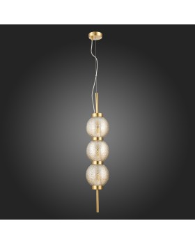 SL1155.303.03 Светильник подвесной ST-Luce Латунь/Коньячный E14 3*40W MARENA-foto8