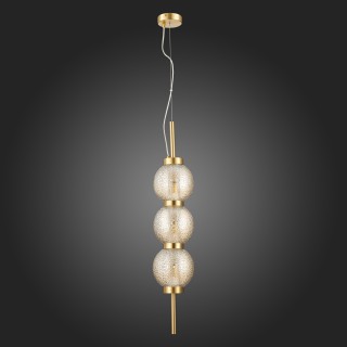 SL1155.303.03 Светильник подвесной ST-Luce Латунь/Коньячный E14 3*40W MARENA-foto8