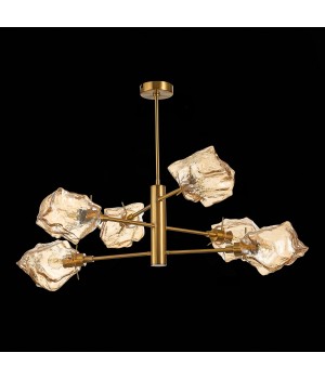 SL1175.302.06 Люстра потолочная ST-Luce латунь/янтарный E14 6*40W Portici-foto5