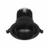 ST701.438.12 Св-к встр. Zoom Черный LED 1*12W 3000K 960Lm Ra90 15°-60° IP20 D115xH95 170-240V ST701