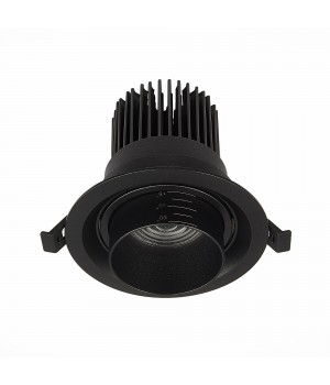ST701.438.12 Св-к встр. Zoom Черный LED 1*12W 3000K 960Lm Ra90 15°-60° IP20 D115xH95 170-240V ST701-foto3