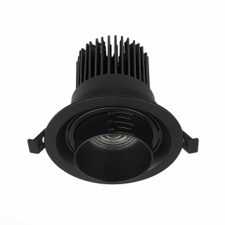 ST701.438.12 Св-к встр. Zoom Черный LED 1*12W 3000K 960Lm Ra90 15°-60° IP20 D115xH95 170-240V ST701-foto3