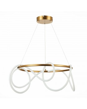 SL6102.303.55 Светильник подвесной ST-Luce Латунь/Белый LED 1*35W 4000K Sagrato-foto2