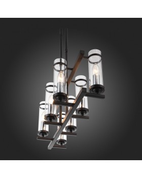 SL334.403.07 Люстра подвесная ST-Luce Черный, Никель/Прозрачный E14 7*60W BICHERO-foto3