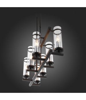 SL334.403.07 Люстра подвесная ST-Luce Черный, Никель/Прозрачный E14 7*60W BICHERO-foto3