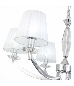 SL1756.103.06 Светильник подвесной ST-Luce Хром/Светло-серый E14 6*40W BELLO-foto11