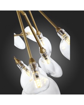 SL411.203.45 Люстра подвесная ST-Luce Золотистый/Прозрачный G4 45*1,5W RICCARDO-foto9