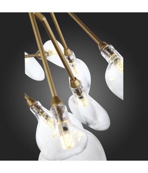 SL411.203.45 Люстра подвесная ST-Luce Золотистый/Прозрачный G4 45*1,5W RICCARDO-foto9