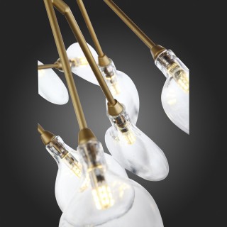 SL411.203.45 Люстра подвесная ST-Luce Золотистый/Прозрачный G4 45*1,5W RICCARDO-foto9