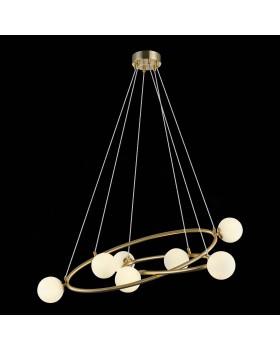 SL1508.203.07 Люстра подвесная ST-Luce Золотистый/Белый G9 7*5W RIALTO-foto4