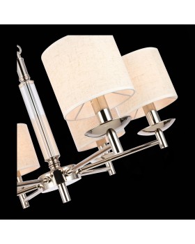 SL1752.103.06 Люстра подвесная ST-Luce Никель/Бежевый E14 6*40W PILONNE-foto6