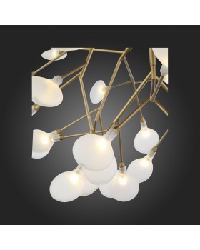 SL411.223.45 Люстра подвесная ST-Luce Золотистый/Белый G4 45*1,5W RICCARDO-foto9