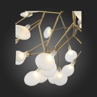 SL411.223.45 Люстра подвесная ST-Luce Золотистый/Белый G4 45*1,5W RICCARDO-foto9